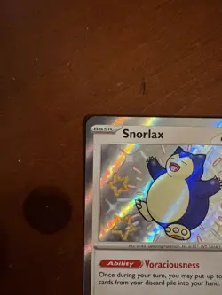 Snorlax 202/091 SV: Paldean Fates Holo, english pokemon card - Image 2