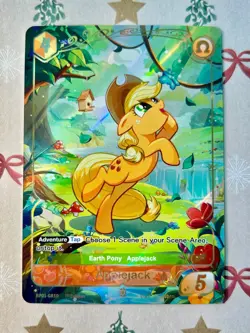 Applejack BP01-GR10 1st Edition Golden Rare KAYOU MLP My Little Pony TCG Card - Image 1