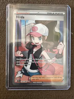 Hilda 164/086 Full Art Ultra Rare White Flare Holo Pokemon TCG Card NM Condition - Image 2