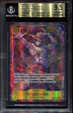 Portgas.D.Ace OP07-119 SEC Bgs 9.5 Game 500 Years In The Future One Piece Card - Image 1