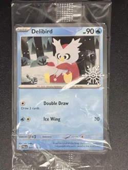 Delibird 046/193 SEALED & Stamped Promo Holiday Calendar Pokemon Card TCG - Image 1