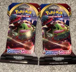 2 Pokemon Sword and Shield Trading Card Game Booster Pack 820650806520 - Image 1