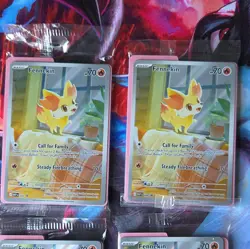Pokemon TCG Chaos Rising ETB Fennekin Promo Card MEP EN 080 x4 Bundle - Image 2