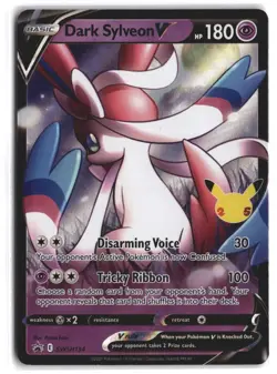 Dark Sylveon V #SWSH134 Trading Card SWSH Black Star Promo 2021 NM - Image 1