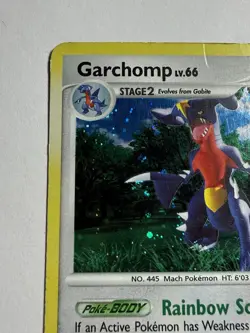 HP Garchomp 9/123 Holo Mysterious Treasures Pokemon card English - Image 2