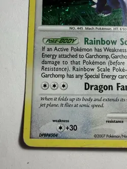HP Garchomp 9/123 Holo Mysterious Treasures Pokemon card English - Image 5