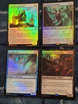 285+ cards Magic The Gathering lot 1994-2016 with used magnetic case + foldouts - Image 2