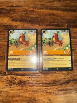 Lorcana Lady Family Dog Regular Card 11/204 Reign of Jafar x2 - Image 1