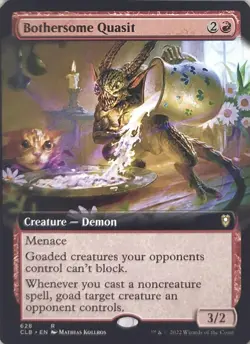MTG: Battle for Baldur's Gate Bothersome Quasit (Extended Art) 628 LP - Image 1