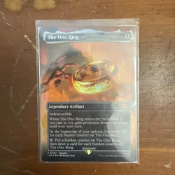 MTG The One Ring *BORDERLESS FOIL* The Lord of the Rings 451 Pack Fresh - Image 1