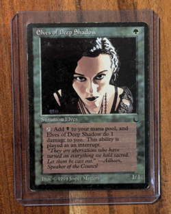 MTG Elves of Deep Shadow The Dark Regular Uncommon MP, Magic The Gathering - Image 1