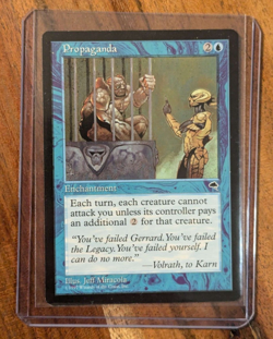 MTG Propaganda Tempest Regular Uncommon LP - Magic The Gathering - Image 1