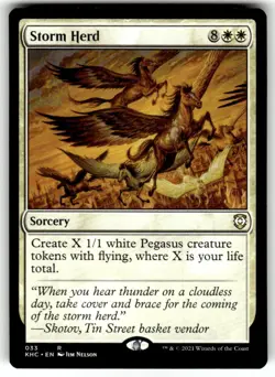 Storm Herd 33 Rare Commander: Kaldheim Magic: The Gathering Near Mint - Image 1