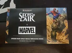 MTG-Secret Lair X Spiderman: Venom Ink & Color. Breaking News Daily Bugle Sealed - Image 5