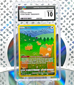 CGC 10 Ditto GG22/GG70 Crown Zenith Secret Illustration Rare Pokemon Card - Image 1