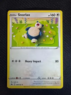 Snorlax 109/159 Rare Crown Zenith Pokemon Near Mint - Image 1