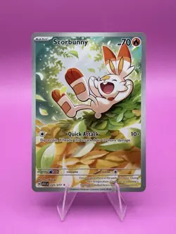 Scorbunny 225/217 Ascended Heroes Pokemon TCG Illustration Rare Holo NM - Image 1