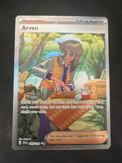 Pokemon TCG Arven Holo Card Scarlet & Violet Base Set 249/198 - Image 1