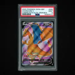 2020 POKEMON SWSH BLACK STAR PROMO #050 CHARIZARD V PSA 9 - Image 3
