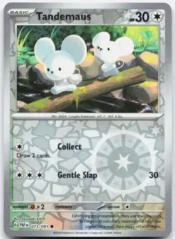 Tandemaus 073/091 Common Paldean Fates Pokemon Reverse Holo Near Mint - Image 1