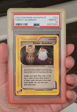 PSA 10 Forest Guardian #123 LOW POP 19 👀 Aquapolis w/ GUARD Pokemon TCG ENGLISH - Image 1