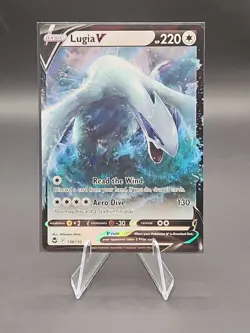 Pokemon TCG Sword & Shield Silver Tempest Lugia V 138/195 - Image 3