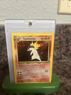 Pokemon TCG Neo Genesis Typhlosion Holo Rare Card 18/111 Condition Is LP-MP - Image 1