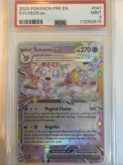 Sylveon ex 041/131 Sv: Prismatic Evolutions Holo PSA 9 Pokemon - Image 1