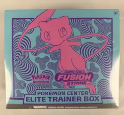 Pokemon TCG Fusion Strike Pokemon Center Elite Trainer Box Mew English 2021 - Image 1