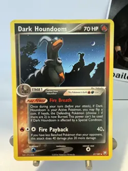 Dark Houndoom 37/109 - Pokemon TCG - Team Rocket Returns - Vintage Regular - Image 2