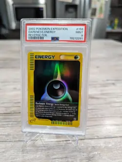 2002 Pokemon Expedition Darkness Energy - Reverse Holo #158 PSA 9 Mint E Reader - Image 1