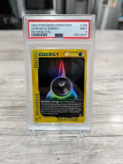 2002 Pokemon Expedition Darkness Energy - Reverse Holo #158 PSA 9 Mint E Reader - Image 2