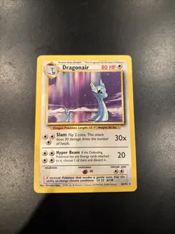 Dragonair 18/102 Rare Base Set Unlimited Pokemon LP - Image 1