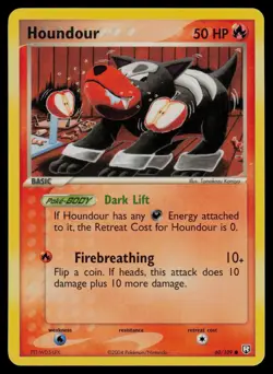 Houndour 60/109 Common Team Rocket Returns Pokemon Lightly Played - Image 1