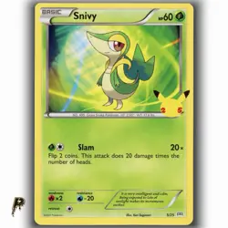 Pokemon McDonalds 25th Anniversary Celebrations Snivy 5/25 Non Holo Promo NM - Image 1