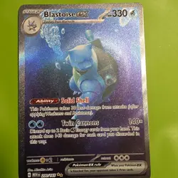 Pokemon TCG Blastoise ex 200/165 Scarlet & Violet 151 Special Rare Holo HP 330 - Image 1