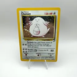 Wizards of the Coast Chansey 3/130 Base Set 2 Holo Rare EN 2000 120HP - Image 1