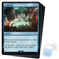 AETHERIZE X4 Warhammer 40,000 Magic MTG MINT CARD - Image 1