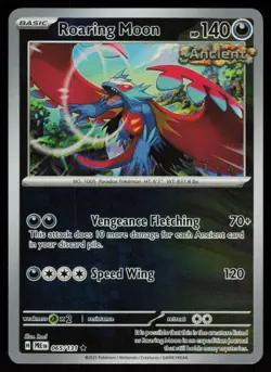 Roaring Moon 109/162 Rare Temporal Forces Pokemon Reverse Holo Near Mint - Image 1