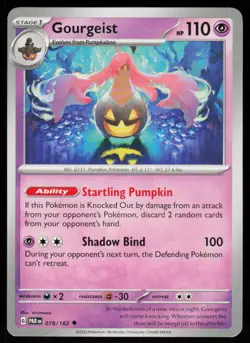 Gourgeist 078/182 Uncommon Paradox Rift Pokemon Near Mint - Image 1