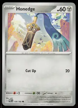 Honedge 130/182 Common Paradox Rift Pokemon Near Mint - Image 1