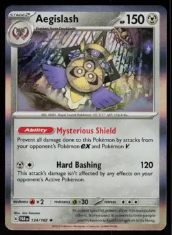 Aegislash 134/182 Rare Paradox Rift Pokemon Holo Near Mint - Image 1