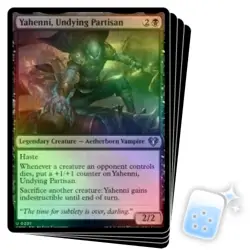 FOIL YAHENNI, UNDYING PARTISAN X4 Commander Masters Magic MTG MINT CARD - Image 1