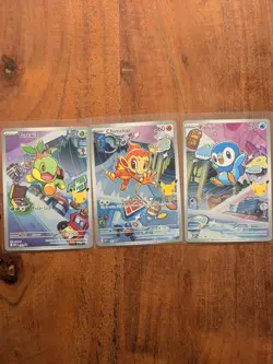 Pokemon TCG First Partner Illustration Collection Series 1 Gen 4 Sinnoh Starters - Image 1