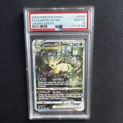 2023 Pokemon TCG Leafeon VSTAR GG35/GG70 Crown Zenith GG Holo FA PSA 10 - Image 1