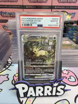 PSA 10 - Pokemon TCG Leafeon VSTAR GG35/GG70 Crown Zenith - Image 1