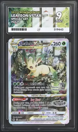 ACE 10 - Pokemon TCG Leafeon VSTAR GG35/GG70 Crown Zenith - Image 1