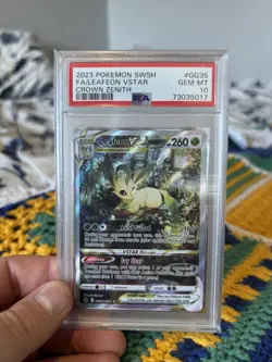 Pokemon TCG: Leafeon VSTAR GG35/GG70 Crown Zenith PSA 10 GEM MINT - Image 1