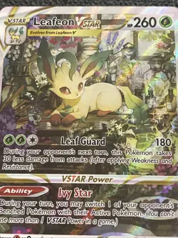 Pokemon TCG LEAFEON VSTAR GG35/GG70 Crown Zenith Galarian Gallery Holo Rare - Image 2