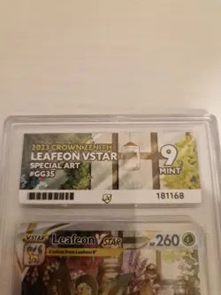 Pokemon TCG Leafeon VSTAR Crown Zenith: Galarian GG35/GG70 Ace 9 Mint - Image 2